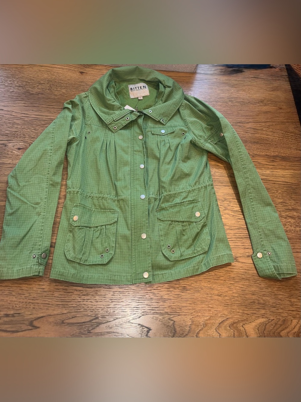 Bitten by Sarah Jessica Parker Lightweight Green Utility Jacket